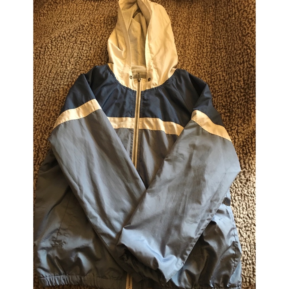 Zine full zip blue windbreaker